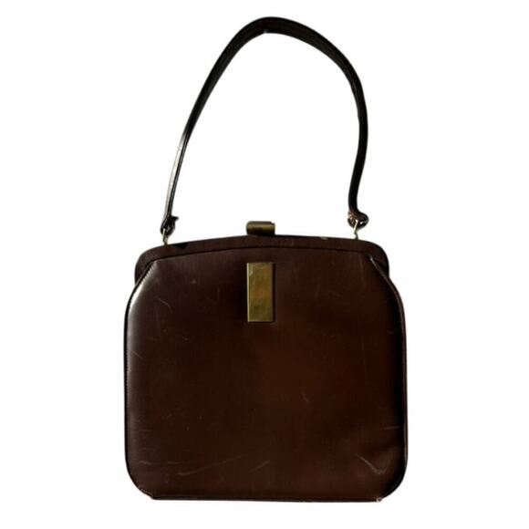 Source Unknown Handbags - Rare Vintage Kelly-Style Handbag Parisian Glove-Tanned Leather